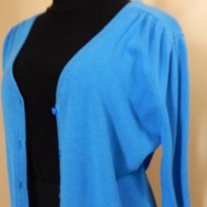 Willow Bay Blue 3/4 Sleeve Cardigan